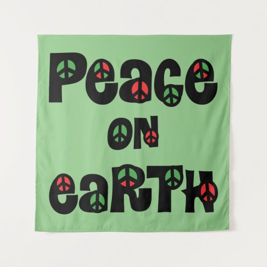 Weltfrieden Weihnachten Wandteppich (Vorderseite)