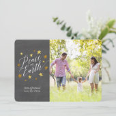 Weltfrieden | Weihnachts-Fotokarte Feiertagskarte (Stehend Vorderseite)