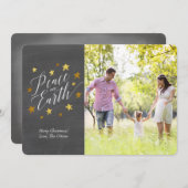 Weltfrieden | Weihnachts-Fotokarte Feiertagskarte (Vorne/Hinten)