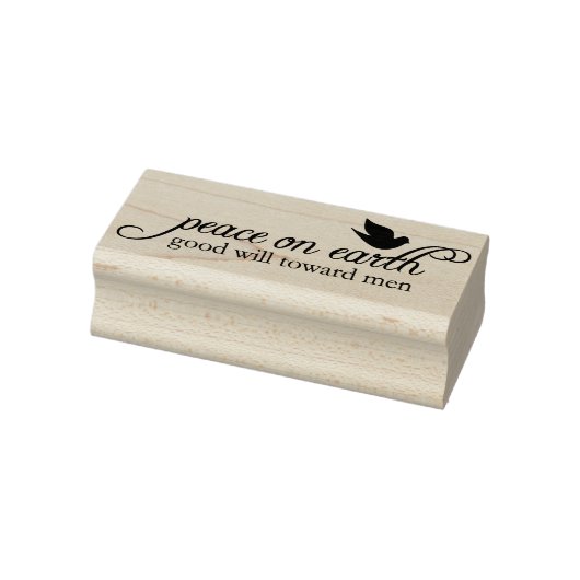 Weltfrieden Weihnachts-Gummi-Briefmarke Gummistempel (Stempel)