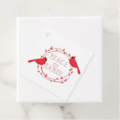 Weltfrieden Weihnachts-Kardinal Geschenkanhänger (Beispiel)