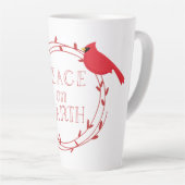 Weltfrieden Weihnachts-Kardinal Milchtasse (Rechte Ecke)
