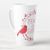 Weltfrieden Weihnachts-Kardinal Milchtasse (Linke Ecke)