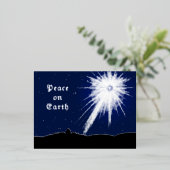 Weltfrieden Weihnachts Postkarte mit Fohlen (Stehend vorne)