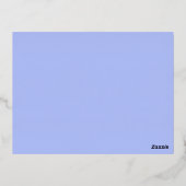 Weltfrieden Weihnachts Postkarte mit Fohlen (Rückseite)