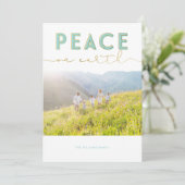 Weltfrieden Weihnachts-Weihnachtskarte Feiertagskarte (Stehend Vorderseite)