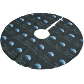 Weltfrieden-Weihnachtsbaum-Rock Polyester Weihnachtsbaumdecke (Schrägansicht)