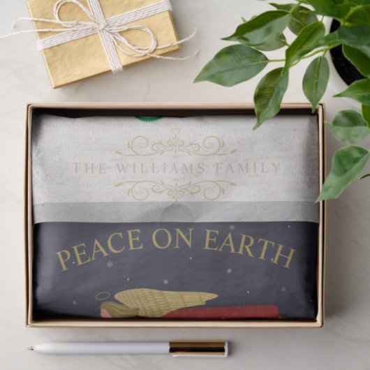 Weltfrieden Weihnachtsdorf Folklorekunst Seidenpapier (Geschenk)