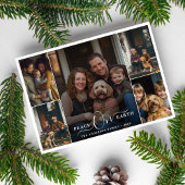 Weltfrieden Weihnachtsfamilie 5 FotoCollage Feiertagskarte