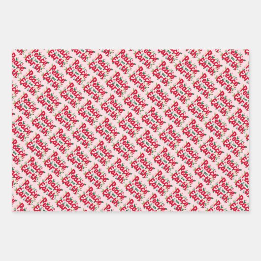 WELTFRIEDEN Weihnachtsfeiertag HandDrawn Variety Geschenkpapier Set (Vorderseite 3)