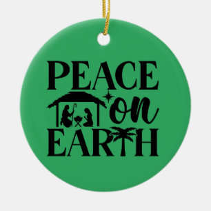 Weltfrieden Weihnachtsfeiertag Keramik Ornament