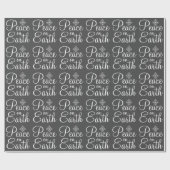 Weltfrieden Weihnachtsfeiertag Wrapping Paper Geschenkpapier (Flach)