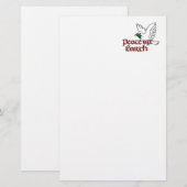 Weltfrieden Weihnachtsgeschichten Briefpapier (Vorne/Hinten)