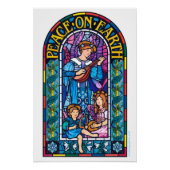 Weltfrieden Weihnachtsgesteck Poster (Vorderseite)