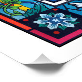 Weltfrieden Weihnachtsgesteck Poster (Ecke)