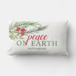 Weltfrieden Weihnachtsgrün Lendenkissen