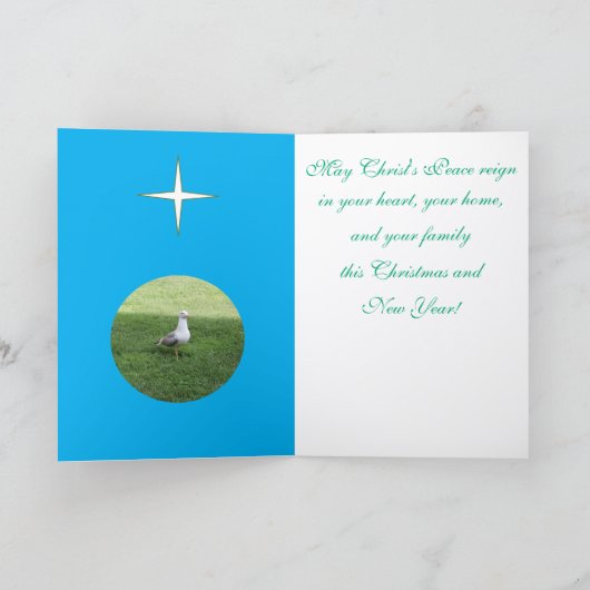 Weltfrieden, Weihnachtsgrußkarte Karte (Innenseite)