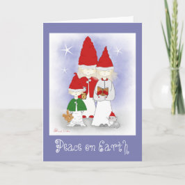 Weltfrieden Weihnachtsgrußkarten Feiertagskarte