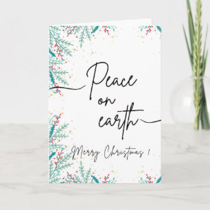 Weltfrieden Weihnachtskarte Einladung