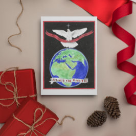 Weltfrieden Weihnachtskarte Feiertagskarte