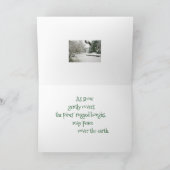 Weltfrieden Weihnachtskarte Feiertagskarte (Innenseite)