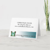 Weltfrieden Weihnachtskarte Feiertagskarte (Rückseite)