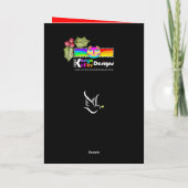 Weltfrieden Weihnachtskarte Karte (Rückseite)