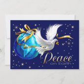 Weltfrieden. Weihnachtskarten für Unternehmen Feiertagskarte (Vorderseite)