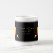 Weltfrieden Weihnachtskerzen Tasse (Mittel)