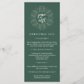 Weltfrieden | Weihnachtsmenü Menükarte (Vorderseite)