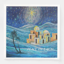 Weltfrieden Weihnachtsstern von Bethlehem Napkins Serviette