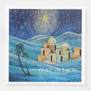 Weltfrieden Weihnachtsstern von Bethlehem Napkins Serviette