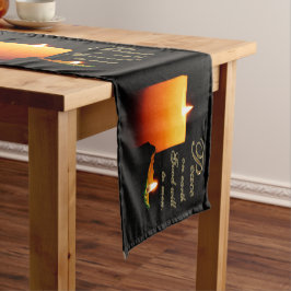 Weltfrieden-Weihnachtstabellen-Läufer Kurzer Tischläufer