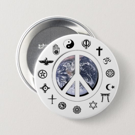 Weltfrieden - Weltfrieden Button (Vorne & Hinten)