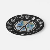 Weltfrieden - Weltfrieden Pappteller (Schrägansicht)