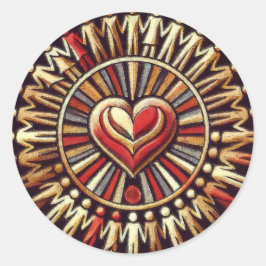 Weltfrieden - Weltfriedensticker Runder Aufkleber