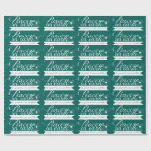 Weltfrieden Whitetext Geschenkpapier (Flach)