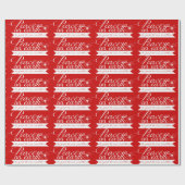 Weltfrieden Whitetext Geschenkpapier (Flach)