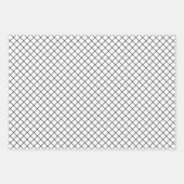 Weltfrieden Winter Black Pattern Geschenkpapier Set (Vorderseite 2)