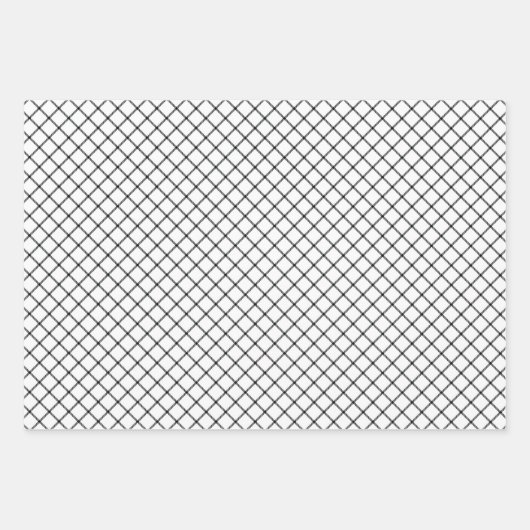 Weltfrieden Winter Black Pattern Geschenkpapier Set (Vorderseite 2)