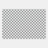 Weltfrieden Winter Black Patterns Geschenkpapier Set (Vorderseite 2)