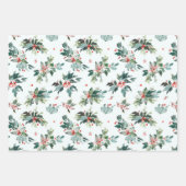 Weltfrieden Winter Botanische Berry-Muster Geschenkpapier Set (Vorderseite 3)