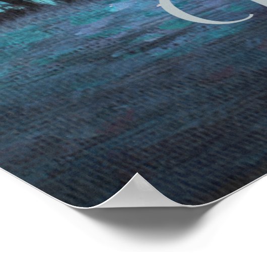 Weltfrieden Winter Sunset Poster (Ecke)