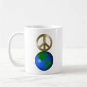 Weltfrieden Word Puzzle Kaffee Tasse (Links)