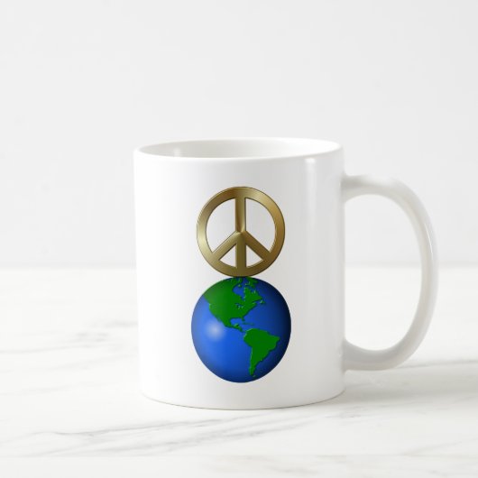 Weltfrieden Word Puzzle Kaffee Tasse (Rechts)
