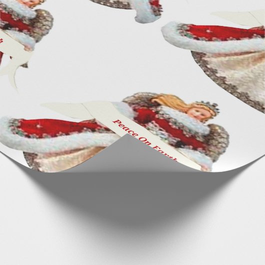 Weltfrieden Wrapping Paper Geschenkpapier (Ecke)