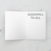 Weltfrieden-Wüsten-Szene Feiertagskarte (Innenseite)