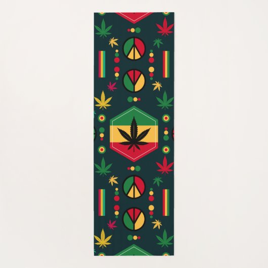 Weltfrieden Yogamatte (Rückseite)