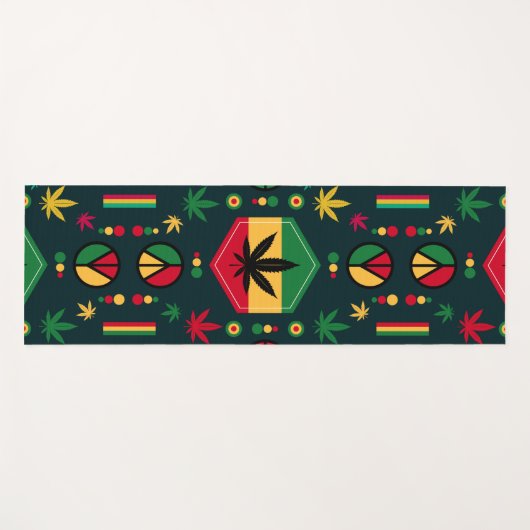 Weltfrieden Yogamatte (Vorderseite (Horizontal))