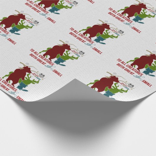 Weltfrieden zu allen Kreaturen, Wald Geschenkpapier (Ecke)